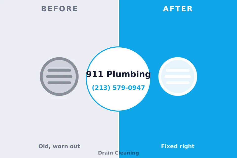 Before and after: plumbing repair Palm River-Clair Mel, FL